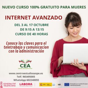 curso internet avanzado gratuito para mujeres