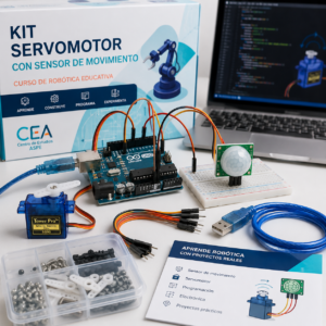 KIT curso Servomotor con Sensor Movimiento
